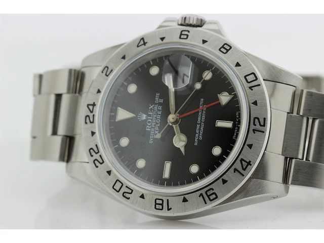 Heren polshorloge rolex, oyster perpetual explorer ii, zwarte wijzerplaat, bouwjaar 1992 - afbeelding 8 van  9