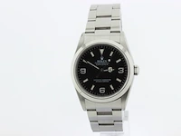 Heren polshorloge rolex, oyster perpetual explorer, zwarte wijzerplaat, bouwjaar 1999 - afbeelding 1 van  9