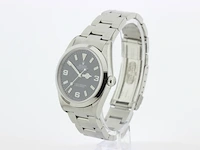 Heren polshorloge rolex, oyster perpetual explorer, zwarte wijzerplaat, bouwjaar 1999 - afbeelding 4 van  9