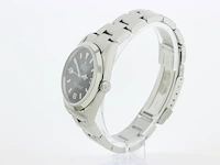 Heren polshorloge rolex, oyster perpetual explorer, zwarte wijzerplaat, bouwjaar 1999 - afbeelding 5 van  9