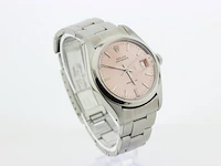 Heren polshorloge rolex, oysterdate precision, roze wijzerplaat, bouwjaar 1978