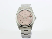 Heren polshorloge rolex, oysterdate precision, roze wijzerplaat, bouwjaar 1978 - afbeelding 2 van  9