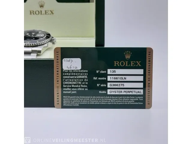 Heren polshorloge rolex, submariner 116610ln - afbeelding 21 van  31