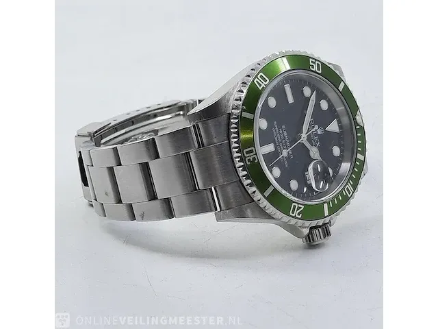 Heren polshorloge rolex, submariner kermit 16610lv flat 4 mk1 - afbeelding 14 van  24