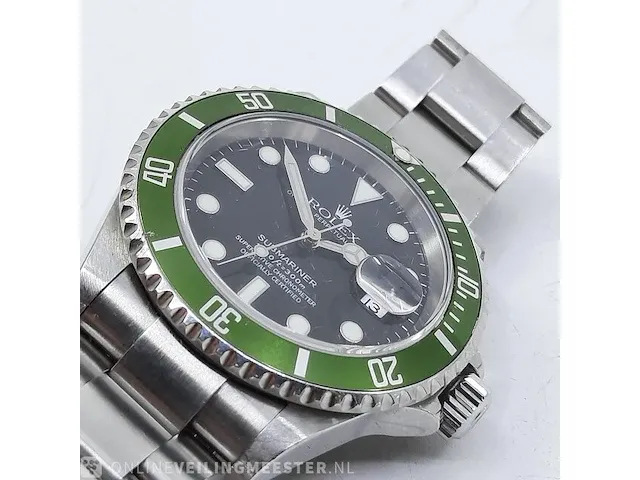 Heren polshorloge rolex, submariner kermit 16610lv flat 4 mk1 - afbeelding 15 van  24