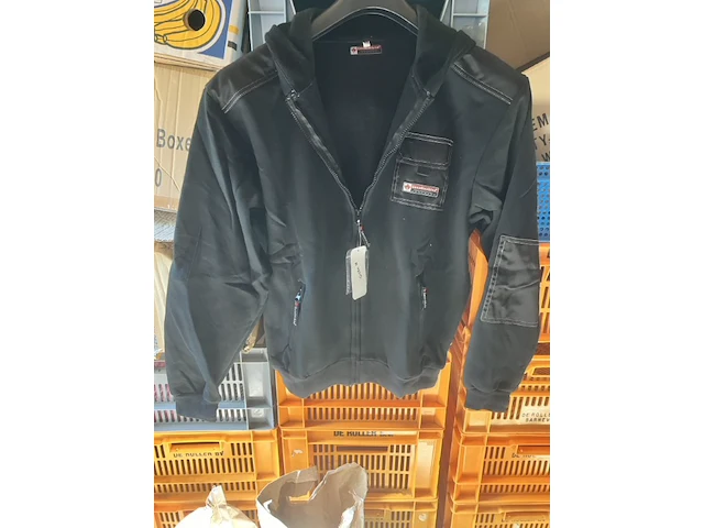 Heren pulllover met capu canadian line werktenue zwart mt m - afbeelding 1 van  5