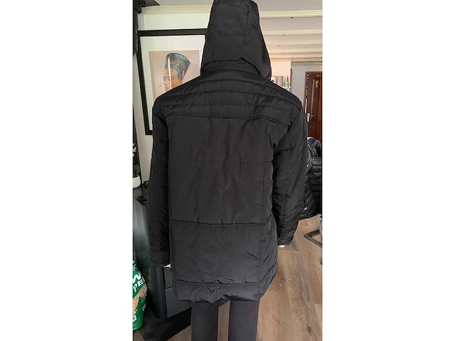 Heren winter jas zwart maat 6 xl - afbeelding 4 van  6
