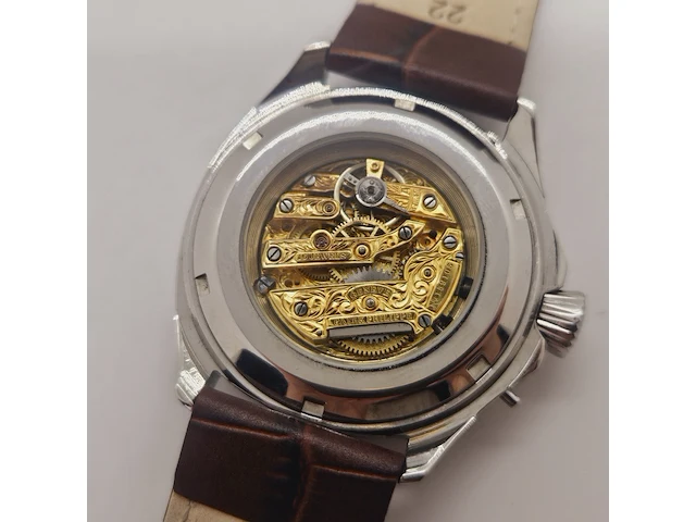 Herenhorloge - antiek patek phillipe uurwerk - horologisch kunstwerk - afbeelding 9 van  9