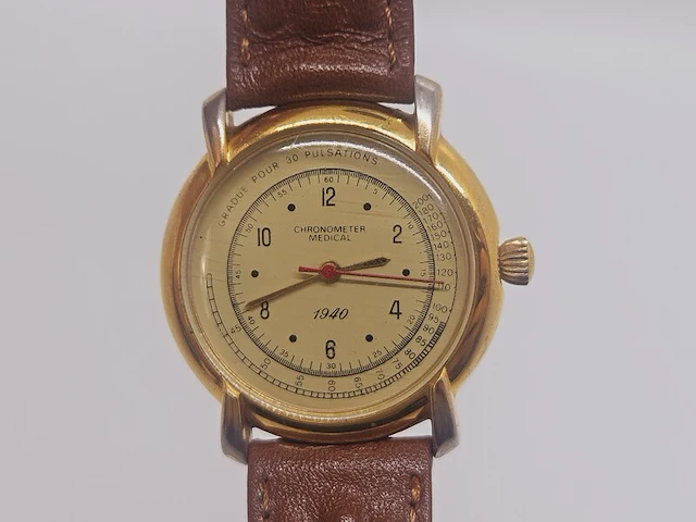 Herenhorloge chronometer medical 1940 - afbeelding 2 van  9