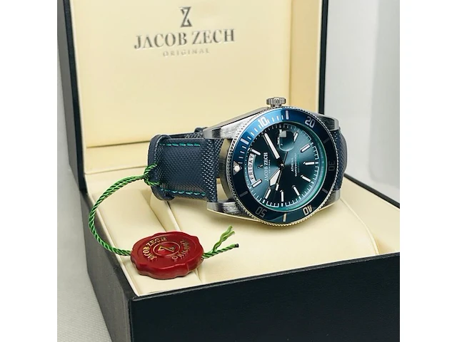 Herenhorloge jacob zech athena - seiko uurwerk - afbeelding 1 van  13