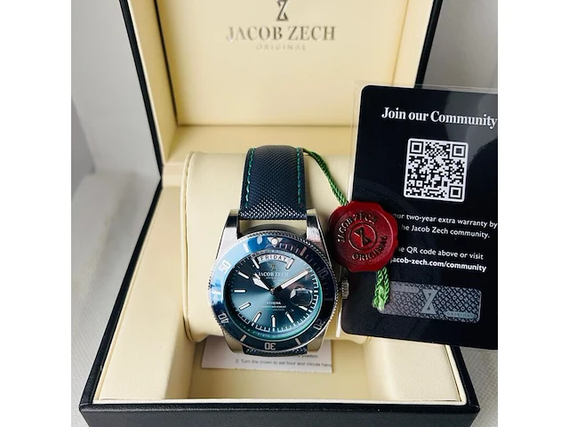Herenhorloge jacob zech athena - seiko uurwerk - afbeelding 7 van  13