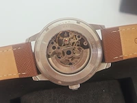 Heritor argento militaire automatisch herenhorloge - afbeelding 5 van  8