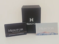 Heritor argento militaire automatisch herenhorloge - afbeelding 7 van  8