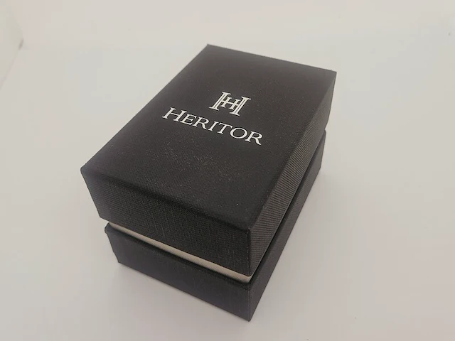 Heritor argento militaire automatisch herenhorloge - afbeelding 8 van  8