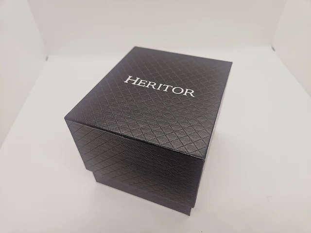 Heritor aries skeleton moonphase automatisch herenhorloge - afbeelding 8 van  8