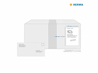 Herma 5063 verzendetiketten 800 vel 105 x 148 mm 4 per a4 vel 3200 stuks zelfklevende bedrukbare matte blanco papieren adresetiketten stickers wit - afbeelding 4 van  4