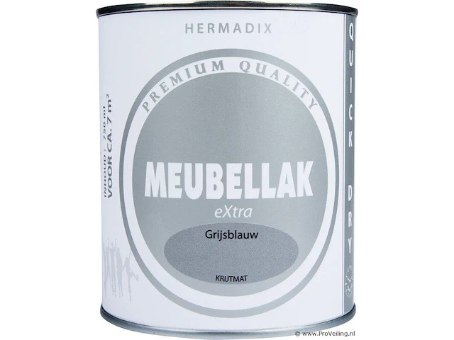 Hermadix meubellak extra - dekkend - krijtmat grijsblauw - afbeelding 1 van  1