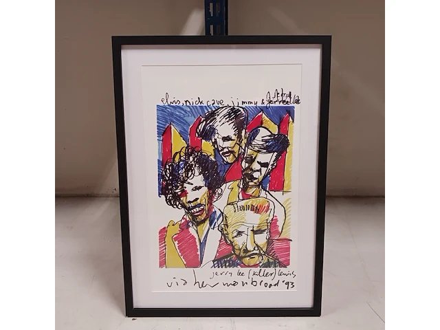 Herman brood "elvis, nick cave, jimi hendrix, jerry lee lewis" rolling stones , 1993 - afbeelding 1 van  4