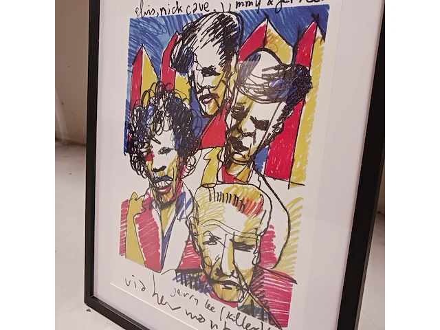 Herman brood "elvis, nick cave, jimi hendrix, jerry lee lewis" rolling stones , 1993 - afbeelding 3 van  4