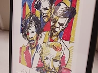 Herman brood "elvis, nick cave, jimi hendrix, jerry lee lewis" rolling stones , 1993 - afbeelding 3 van  4