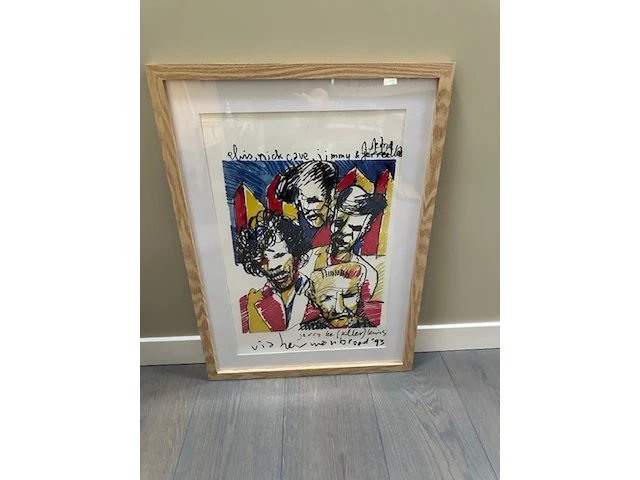 Herman brood "elvis, nick cave, jimmy hendrix, jerry lee lewis" , 1993 - afbeelding 1 van  3