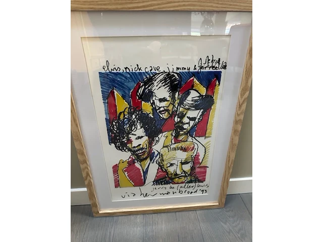 Herman brood "elvis, nick cave, jimmy hendrix, jerry lee lewis" , 1993 - afbeelding 2 van  3