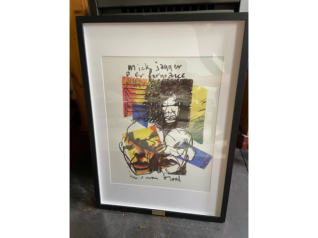 Herman brood "mick jagger" rolling stones , 1993 - afbeelding 1 van  3