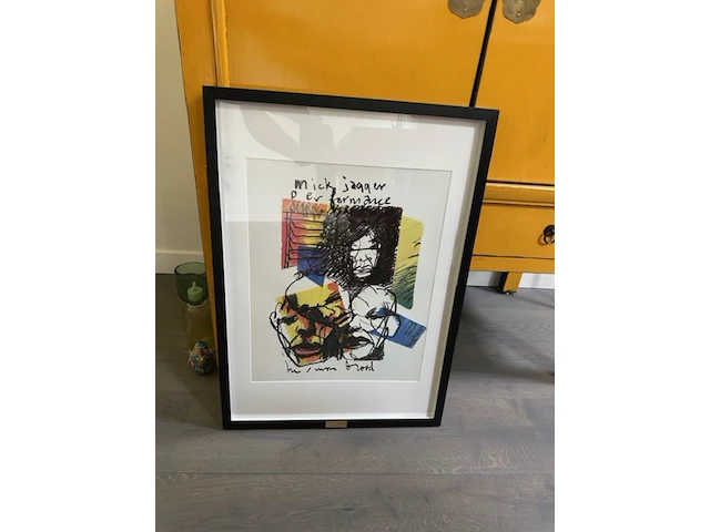 Herman brood "mick jagger" rolling stones , 1993 - afbeelding 2 van  3