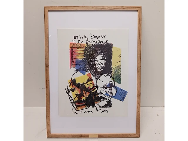 Herman brood "mick jagger" rolling stones , 1993 - afbeelding 1 van  4