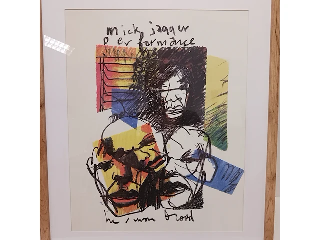 Herman brood "mick jagger" rolling stones , 1993 - afbeelding 2 van  4
