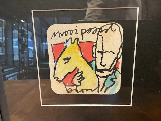 Herman brood origineel bierviltje “mooi paard” - afbeelding 3 van  4