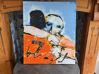 Herman brood zeefdruk " nr. 7" genummerd: 440/750 - afbeelding 1 van  3