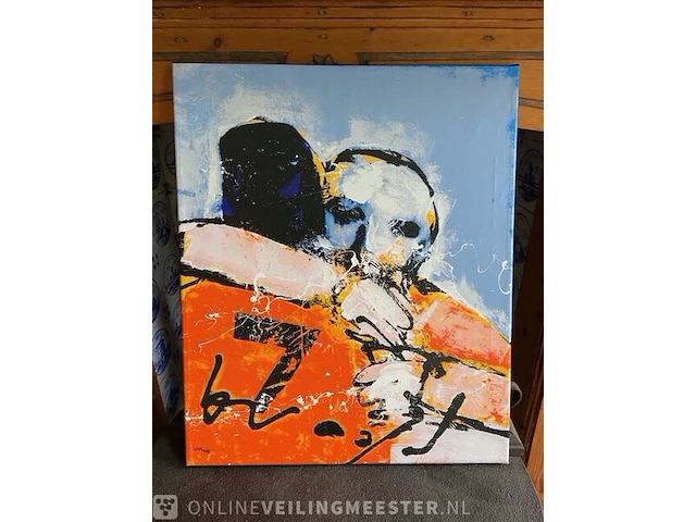 Herman brood zeefdruk " nr. 7" genummerd: 440/750 - afbeelding 2 van  3