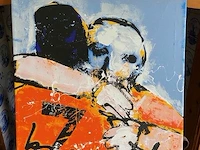 Herman brood zeefdruk " nr. 7" genummerd: 440/750 - afbeelding 2 van  3