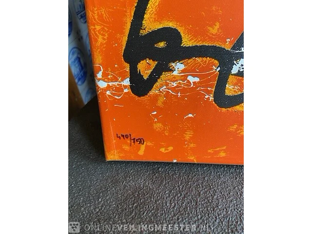 Herman brood zeefdruk " nr. 7" genummerd: 440/750 - afbeelding 3 van  3