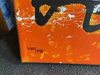 Herman brood zeefdruk " nr. 7" genummerd: 440/750 - afbeelding 3 van  3