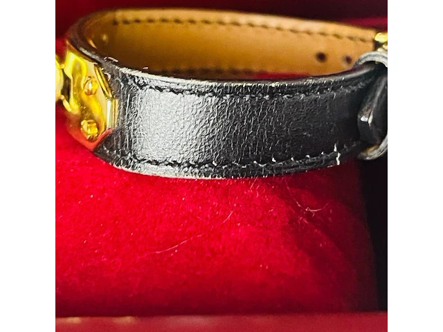 Hermès dames padlock horloge - goldplated kelly model - afbeelding 2 van  12