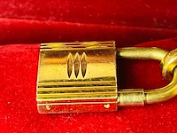 Hermès dames padlock horloge - goldplated kelly model - afbeelding 10 van  12