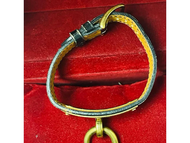 Hermès dames padlock horloge - goldplated kelly model - afbeelding 12 van  12