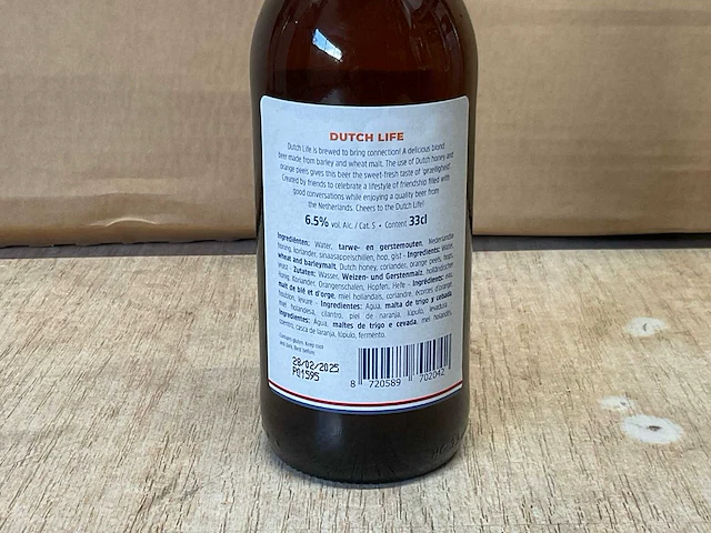 Hert bier dutch life 33 cl 6.5% fles bier (384x) - afbeelding 4 van  4