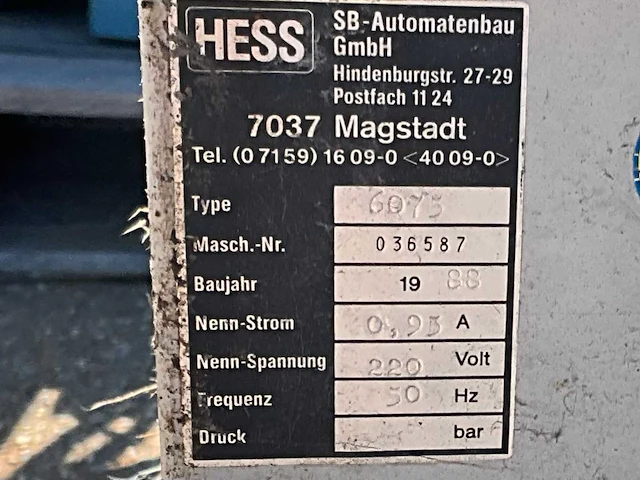 Hess 6075 schoenpoetsmachine - afbeelding 7 van  7