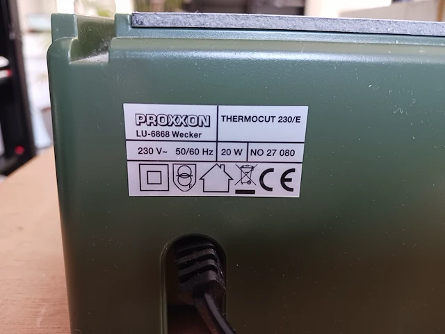 Hetedraadsnijapparaat, proxxon, thermocut 230/e | locatie roden - afbeelding 3 van  12