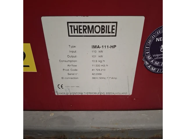 Heteluchtkanon, thermobile, ima-111-hp - afbeelding 13 van  14