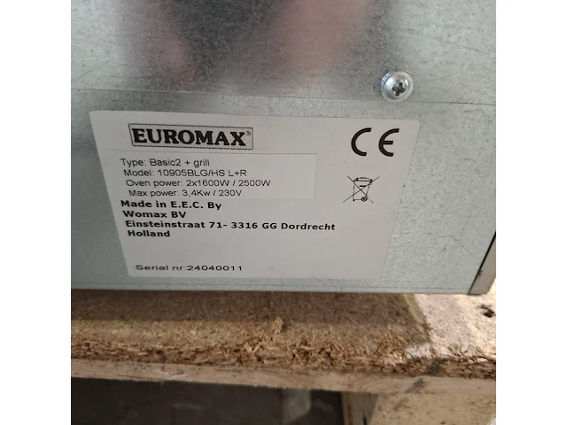 Heteluchtoven, euromax, 10905blg/hs l+r basic2 + grill - afbeelding 3 van  11