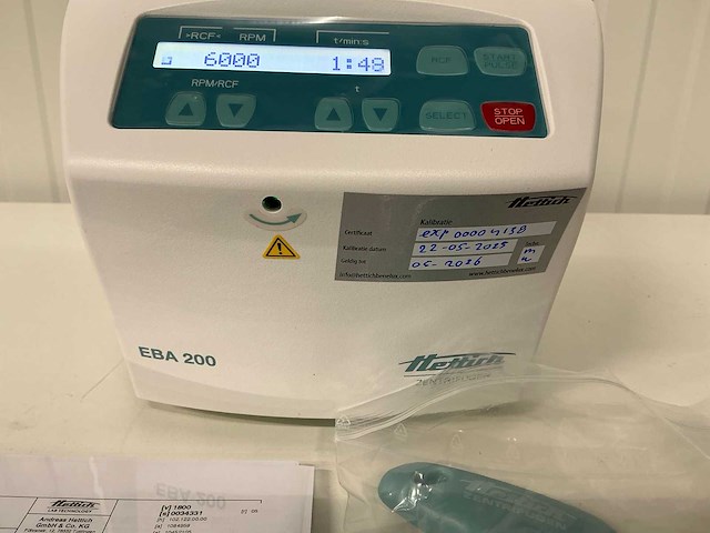 Hettich - eba 200 - centrifuge - afbeelding 4 van  7