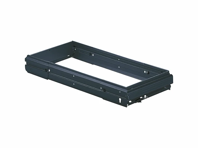 Hettich 1084125 systema top 2000 ophangmappen voor kastwanden, buitenbreedte 10321204 mm kastdiepte 360 mm, staal zwart, zilver - afbeelding 3 van  5