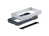 Hettich 1084125 systema top 2000 ophangmappen voor kastwanden buitenbreedte 10321204 mm kastdiepte 360 mm staal zwart zilver - afbeelding 1 van  5