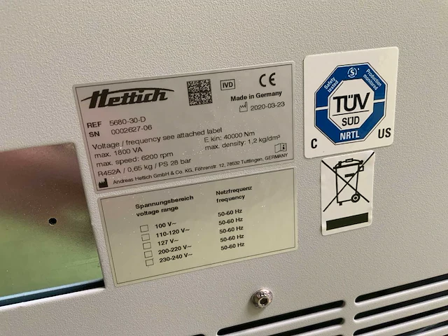 Hettich 460 robotcentrifuge - afbeelding 7 van  8