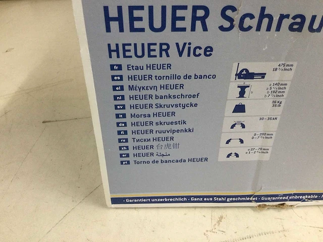 Heuer 100140 - bankschroef vaste bekken - afbeelding 4 van  4