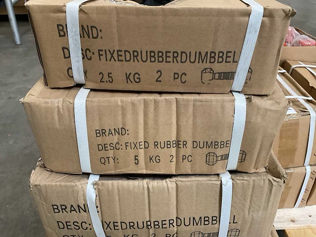 Hexagon dumbbell set - 2.5-15kg (5x) - afbeelding 2 van  4
